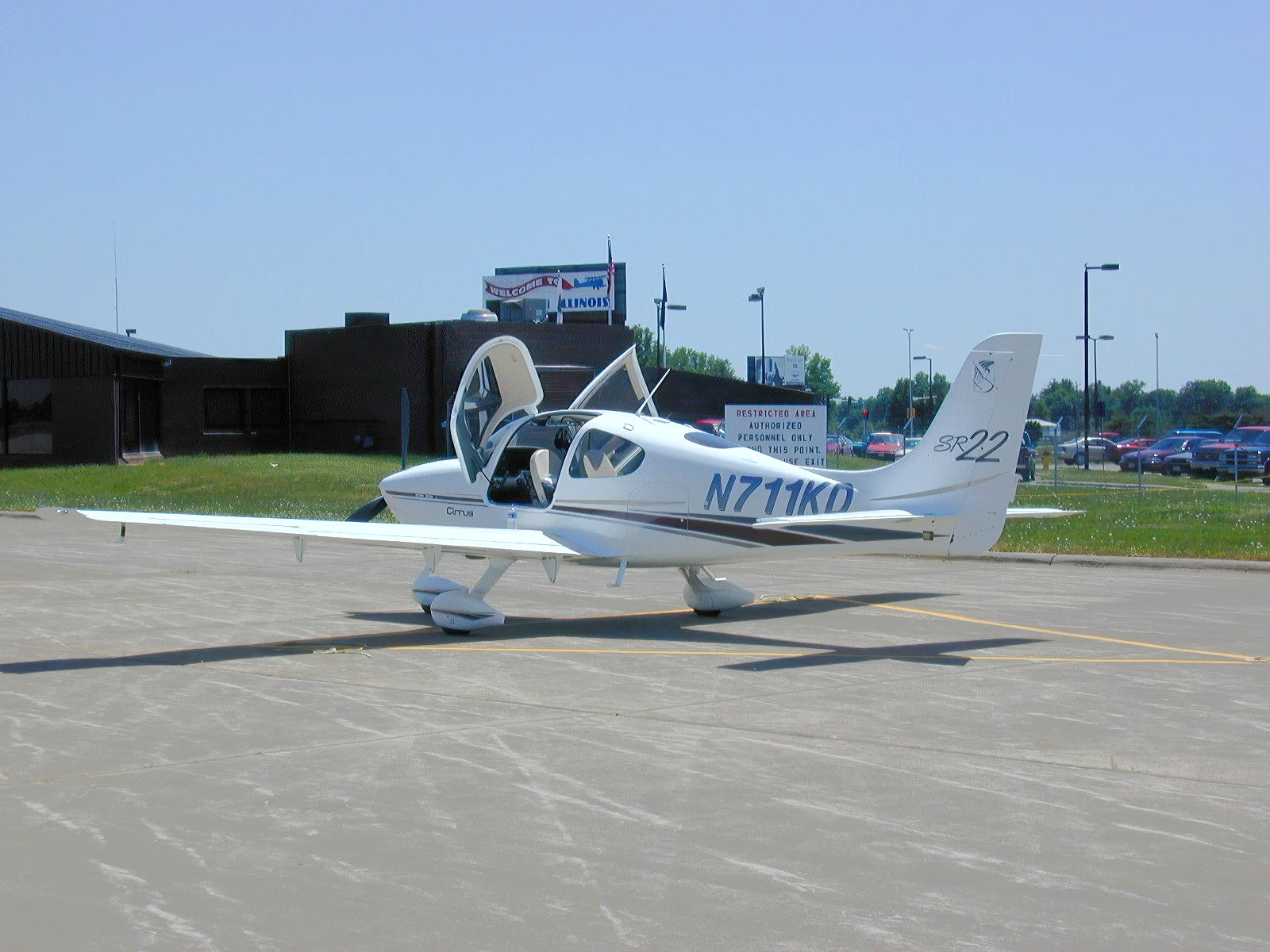 Our flight west took us to small airports in Indiana, Illinois, Arkansas, Missouri, Oklahoma, and Texas