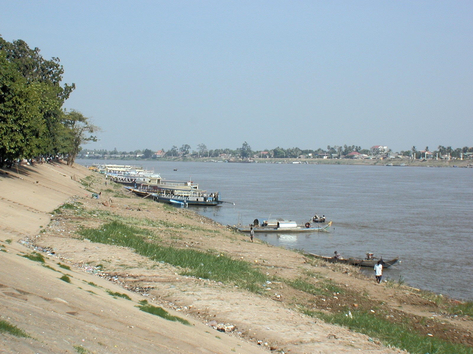 Boats on the Tonle Sap River