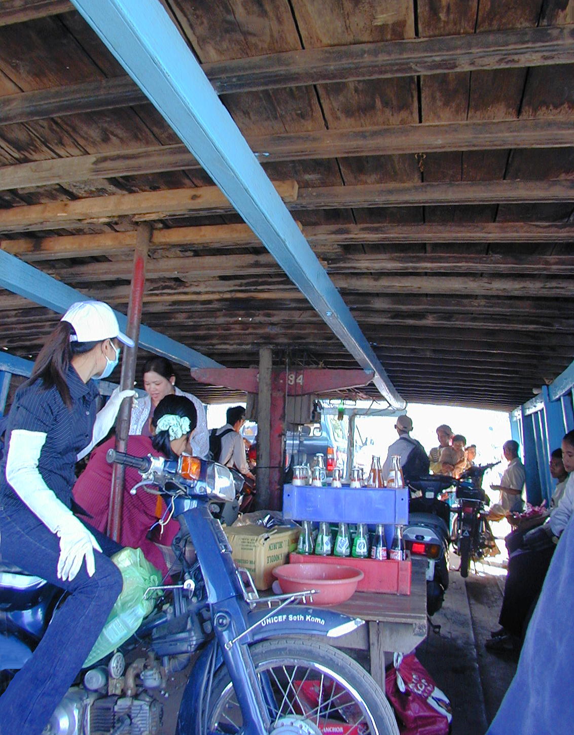 Ferry to an island in the Mekong river northeast of the city
