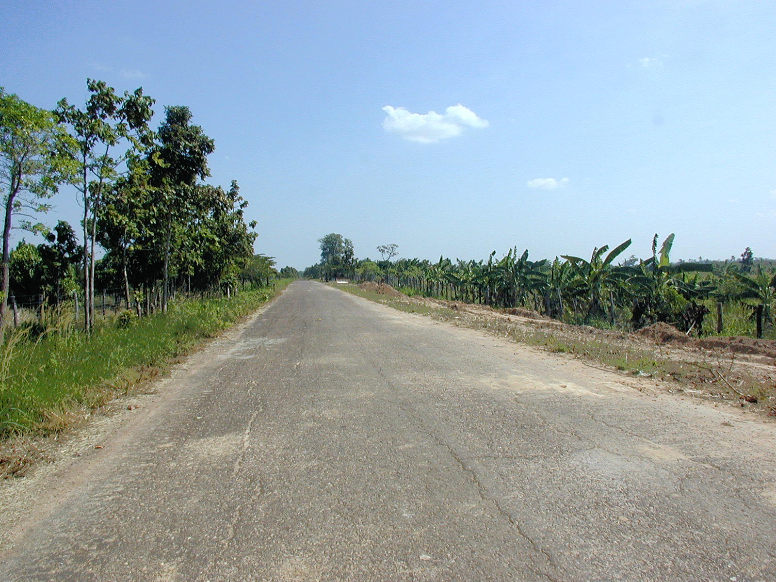 Turning off the highway, towards Kirirom State Park