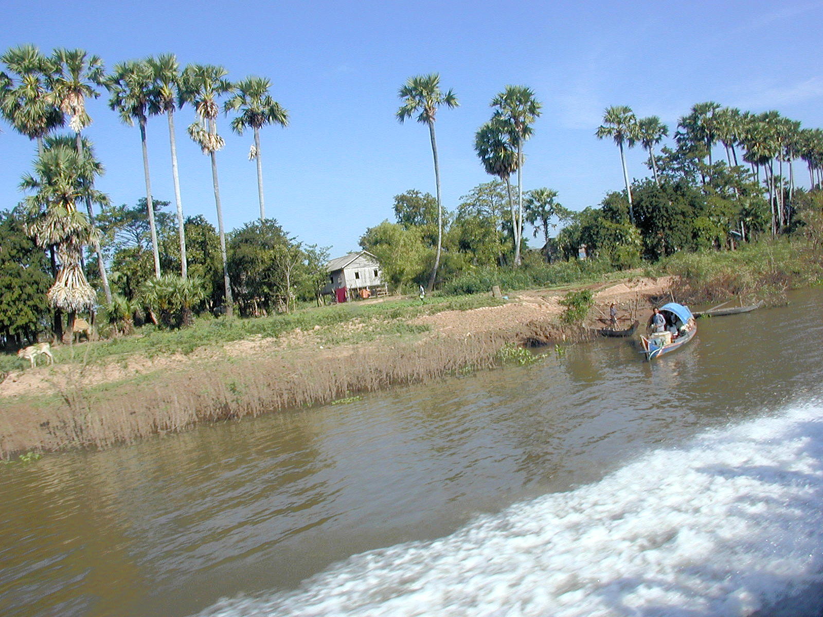 Boat heading to work