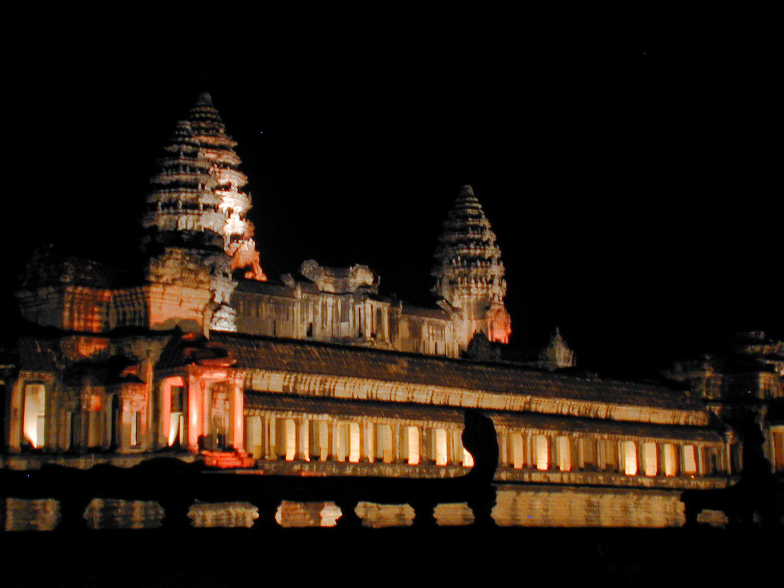 Angkor Wat lit up for Les Nuits D'Angkor