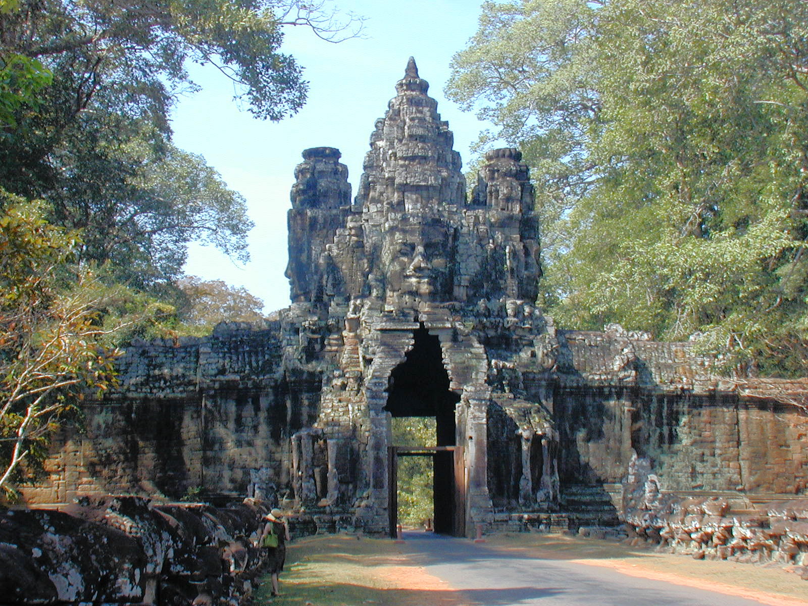 One of the many gates of Angkor