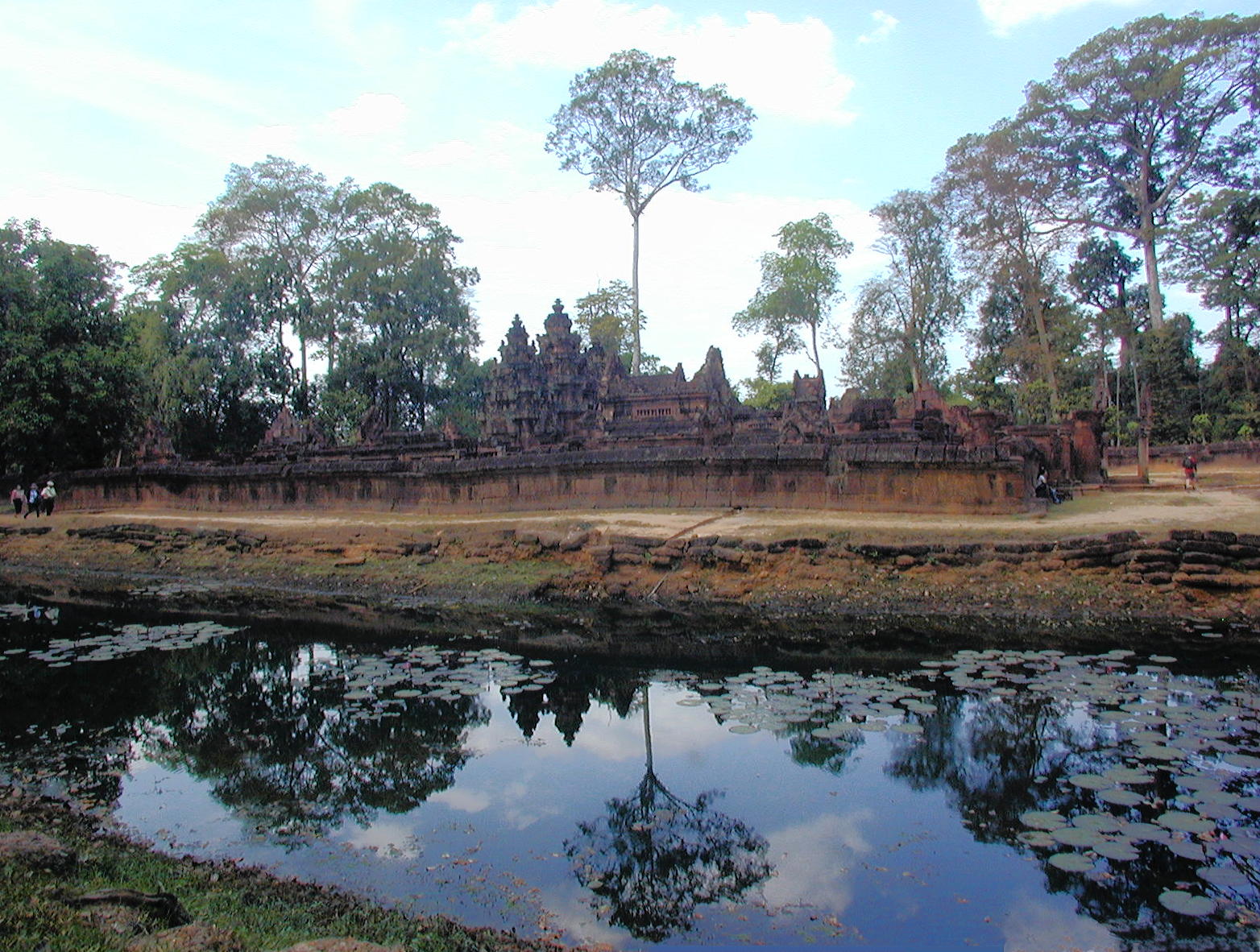 Reflections in the moat