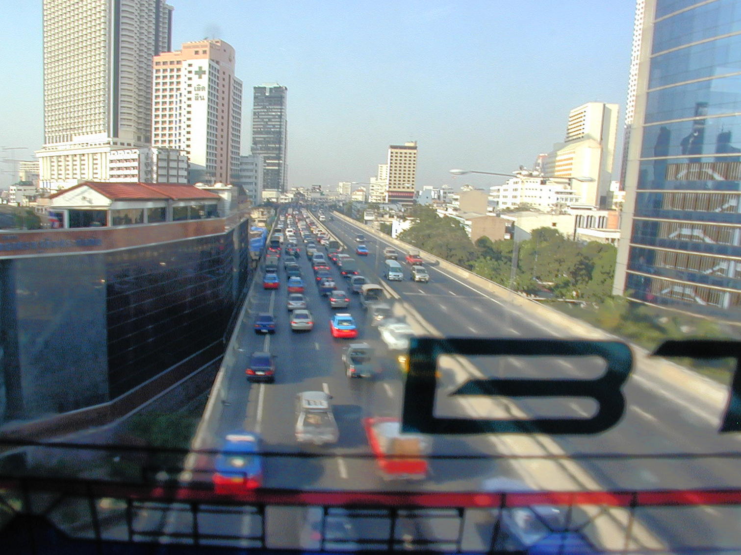 From the BTS Skytrain platform