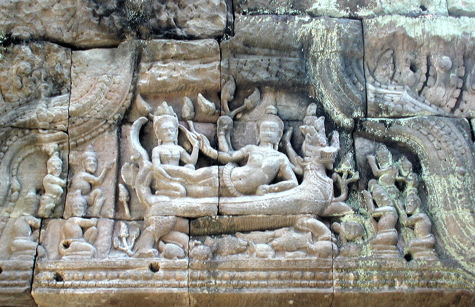 Temple carving